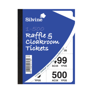 Cloakroom and Raffle Tickets 1-500 (Pack of 12)