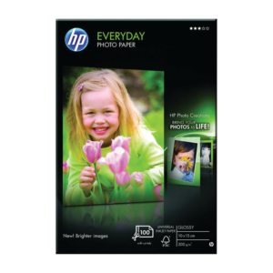HP White 10x15cm Everyday Glossy Photo Paper (Pack of 100)