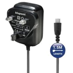 LMS Data 2A Mains Charger Micro USB (Android) - 1.5m