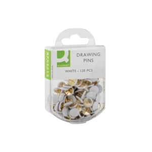 Q-Connect Drawing Pins White (Pack of 120)