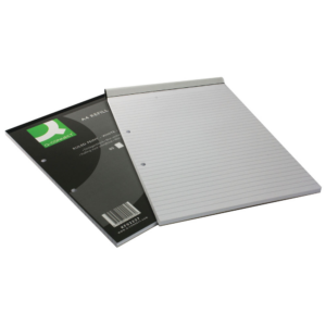Q-Connect Feint Ruled Headbound Refill Pad 160 Pages A4 (Pack of 10)