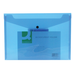 Q-Connect Document Folder A4 Blue