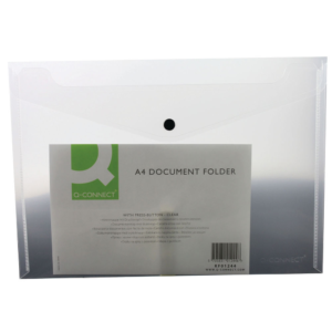 Q-Connect Document Folder A4 Clear