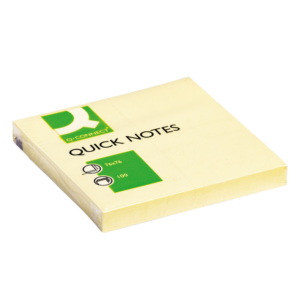 Q-Connect Quick Notes 76 x 76mm Yellow