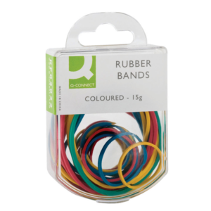 Q-Connect Rubber Bands Assorted Sizes & Colours