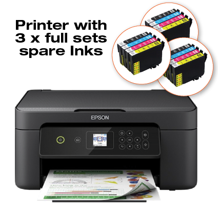 Epson XP-3205 + 3 Full sets of Compatible Inks