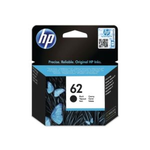genuine hp 62 black