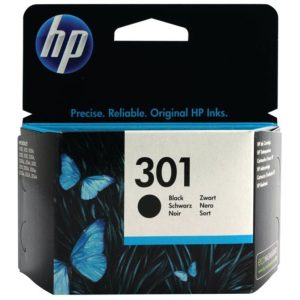 genuine hp 301 black